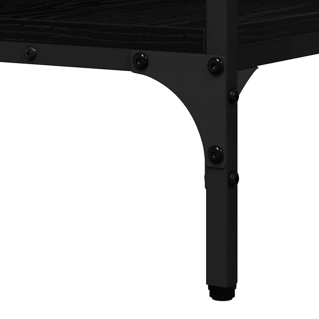 Stylish Console Table Black oak Engineered wood - Sleek Modern Look