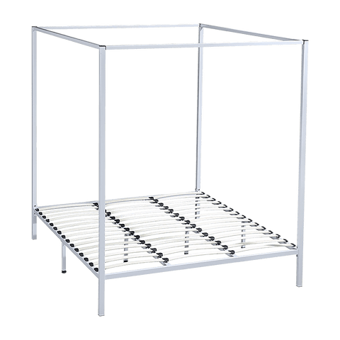 Stylish design 4 Four Poster King Bed Frame-Gold/Cream
