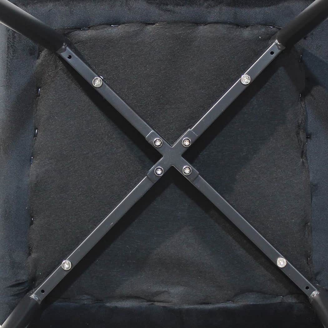 Stylish Dining Chairs x 8 Padded Seat Soft Velvet  Sleek Modern Look