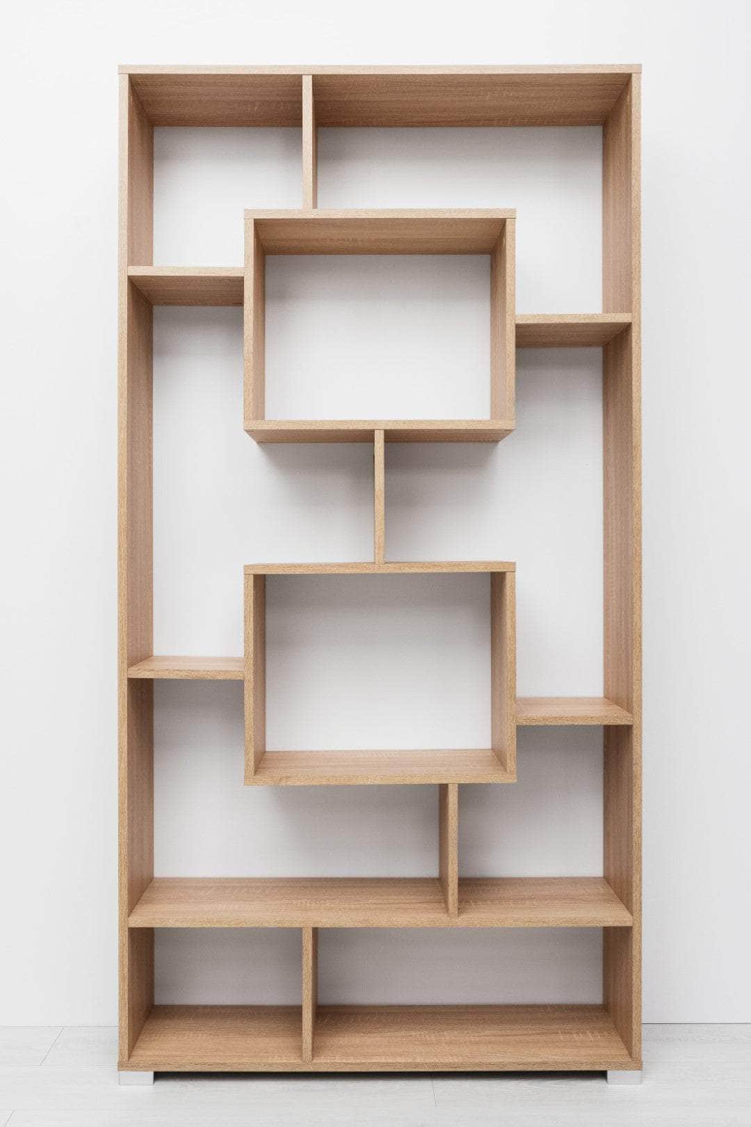 Stylish Display Shelf - Nordic Ash/Natural Oak/White