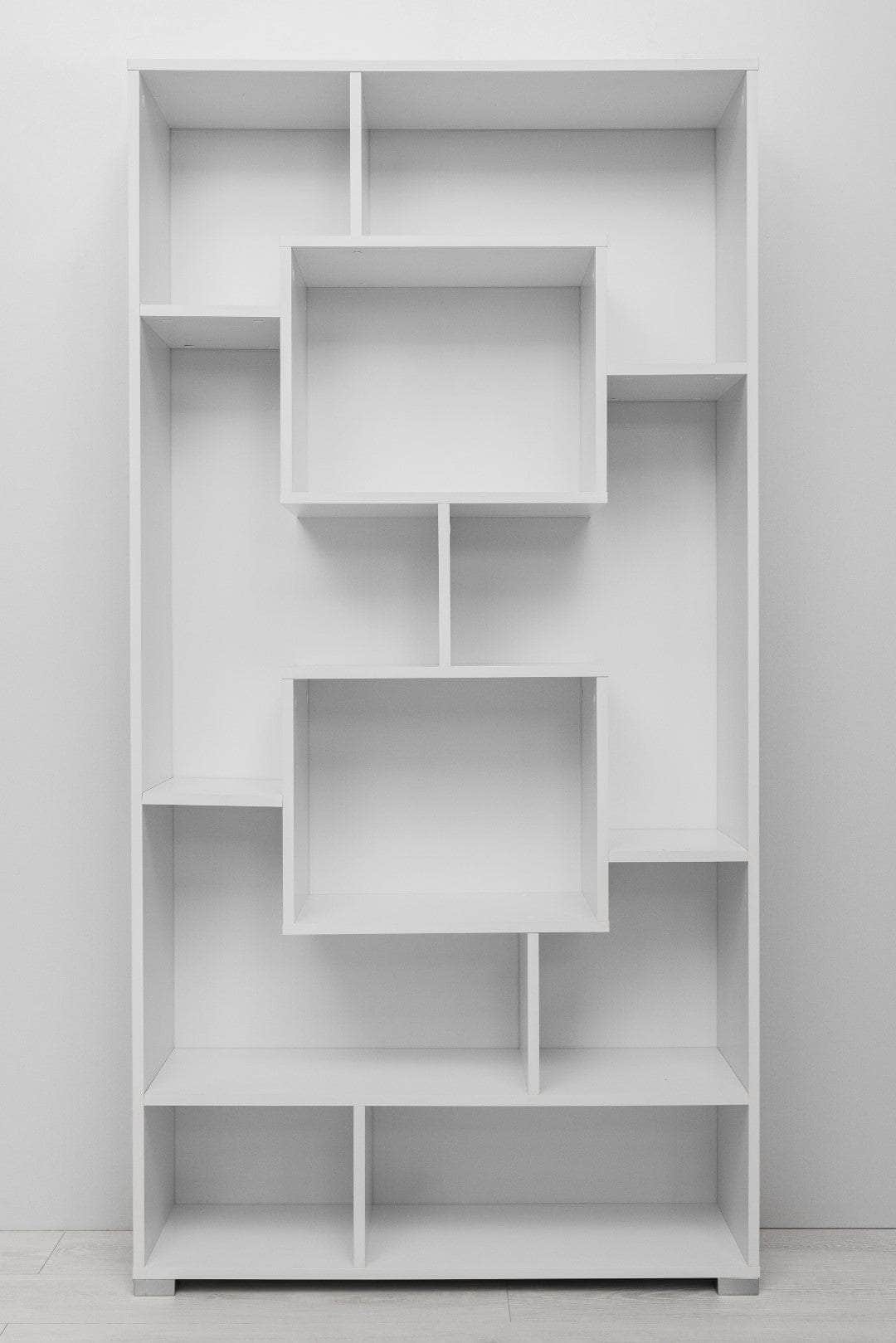 Stylish Display Shelf - Nordic Ash/Natural Oak/White