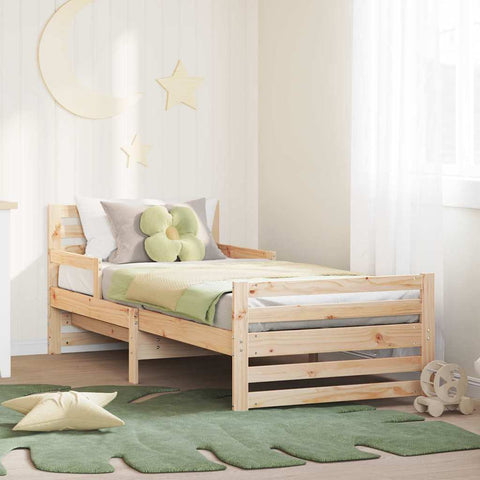 Stylish Extendable Bed Frame for Kids Other Brown - Space-Saving