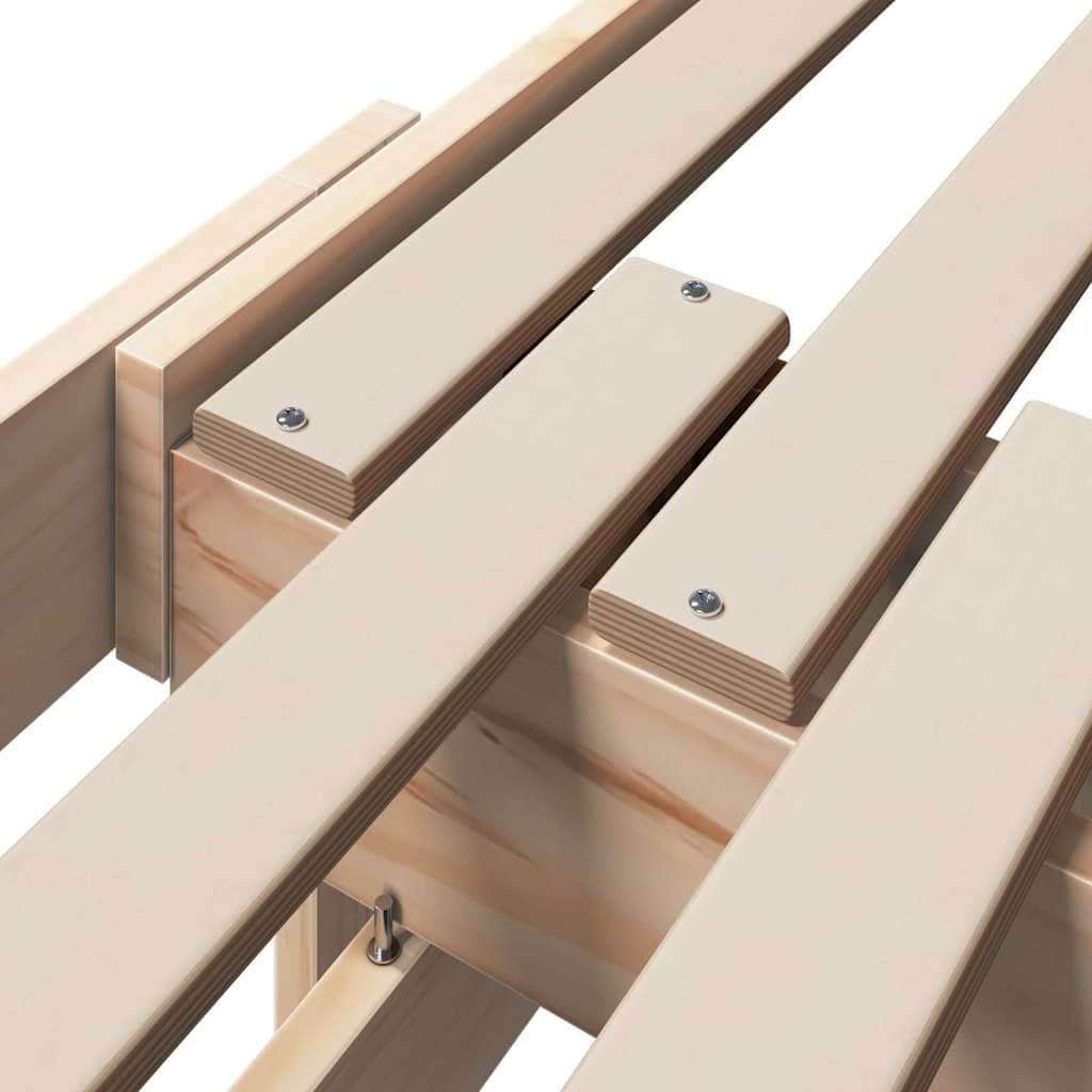 Stylish Extendable Bed Frame for Kids Other Brown - Space-Saving