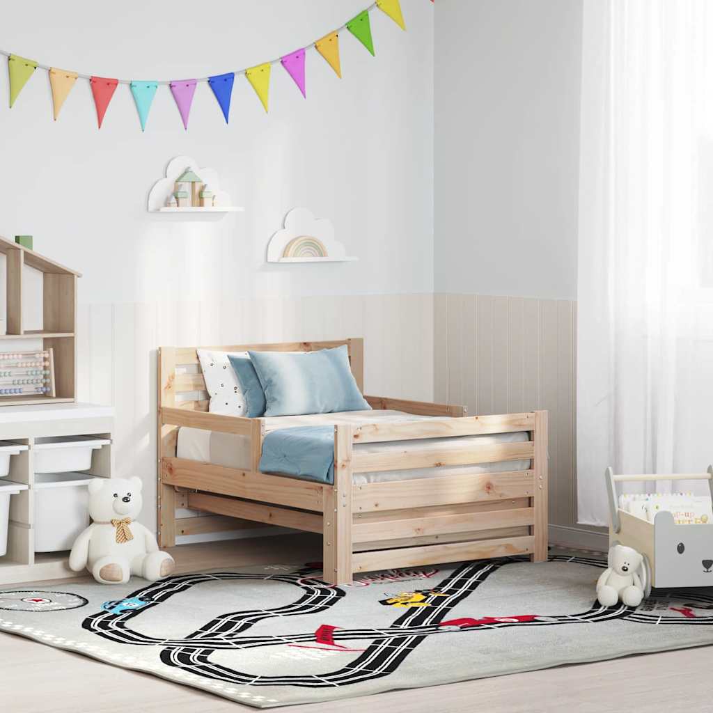 Stylish Extendable Bed Frame for Kids Other Brown - Space-Saving
