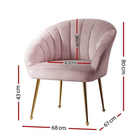 Stylish eye catching Velvet Sofa Couch Armchair-GY/ G/B/P