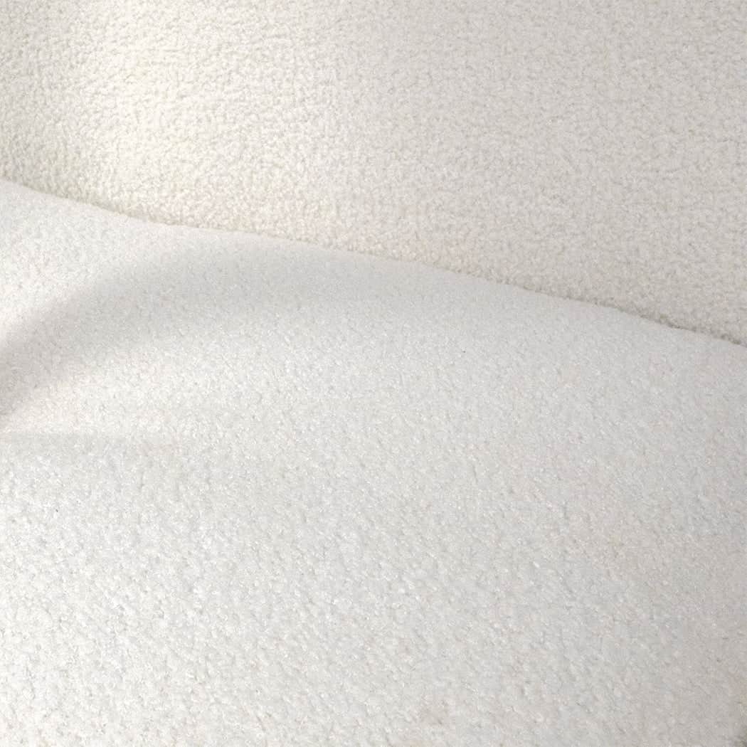 Stylish Fleece Rocking Chair with footstool  Soft Cushion Classic