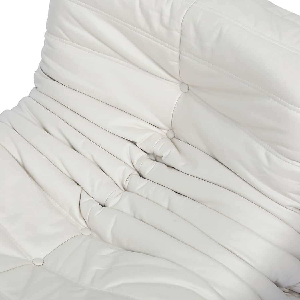 Stylish Floor Chair Caterpillar Sofa Beige  Comfortable Design