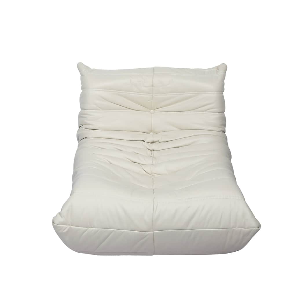 Stylish Floor Chair Caterpillar Sofa Beige  Comfortable Design