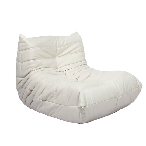 Stylish Floor Chair Caterpillar Sofa Beige  Comfortable Design