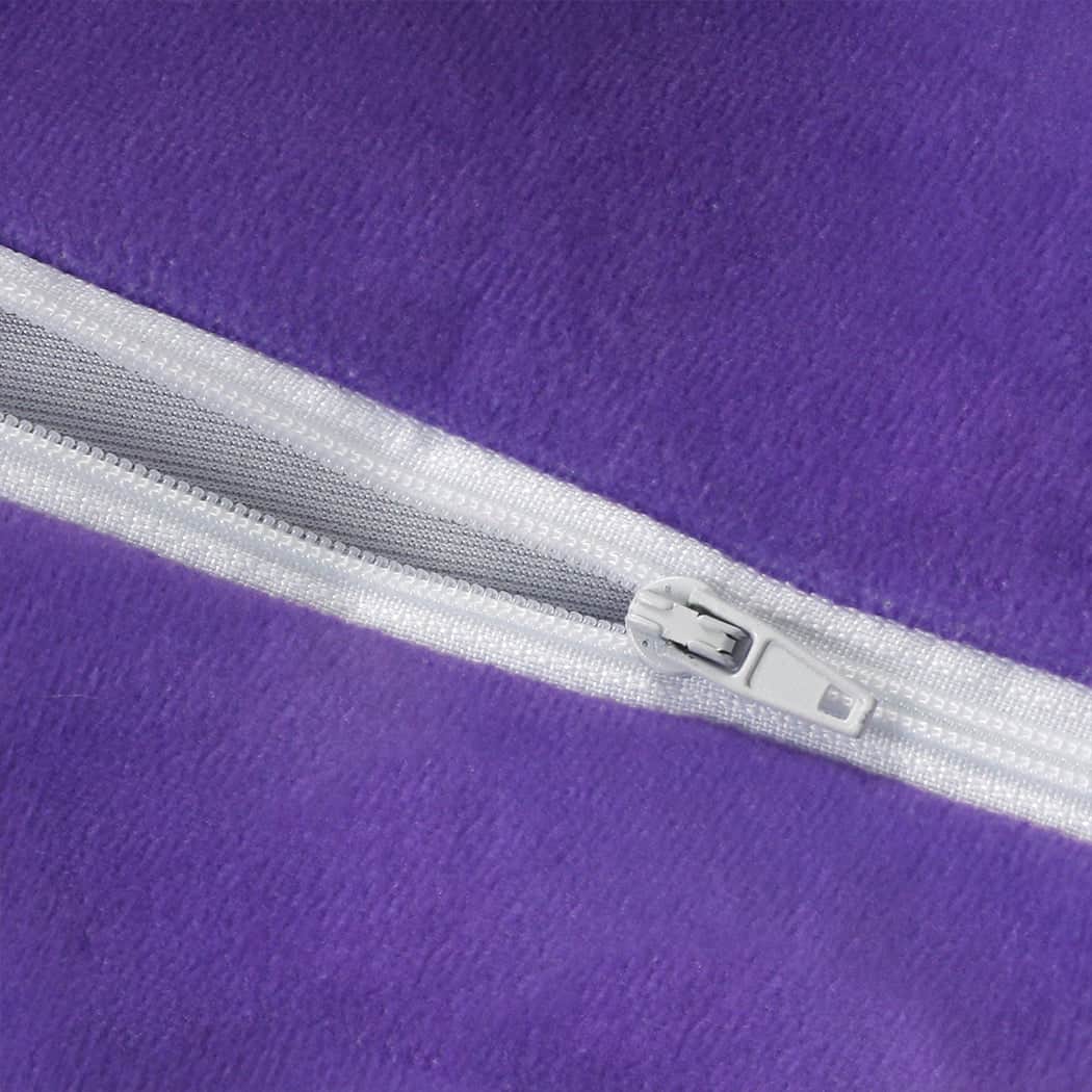 Stylish Foldable Mattress Kids Pillow Purple Large  Adjustable Height