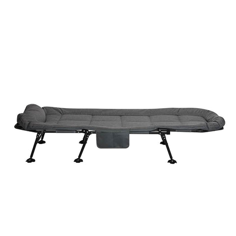 Stylish Folding Camping Bed Camp Cots Dark Grey  Soft Cushion