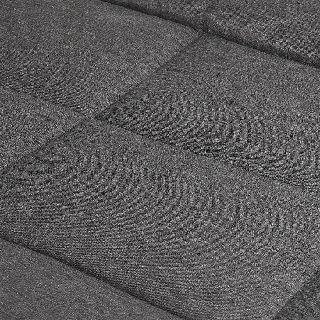 Stylish Folding Camping Bed Camp Cots Dark Grey  Soft Cushion