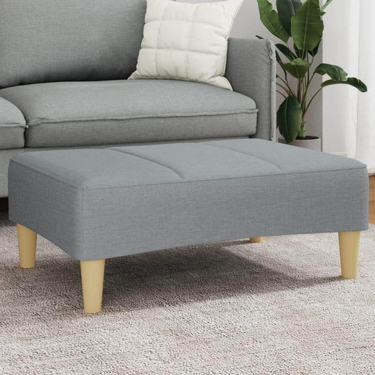 Stylish Footstool Black Fabric, Black colour