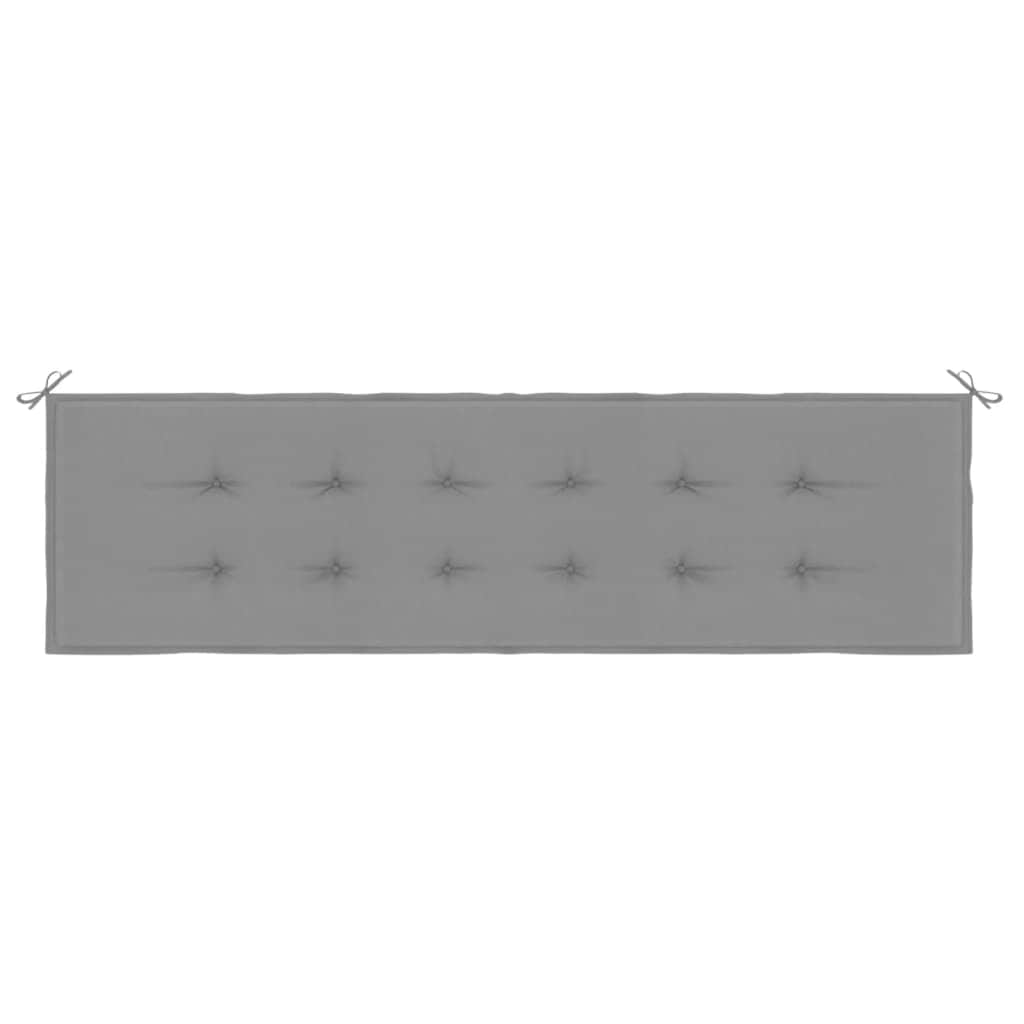 Stylish Garden Bench Cushion Grey