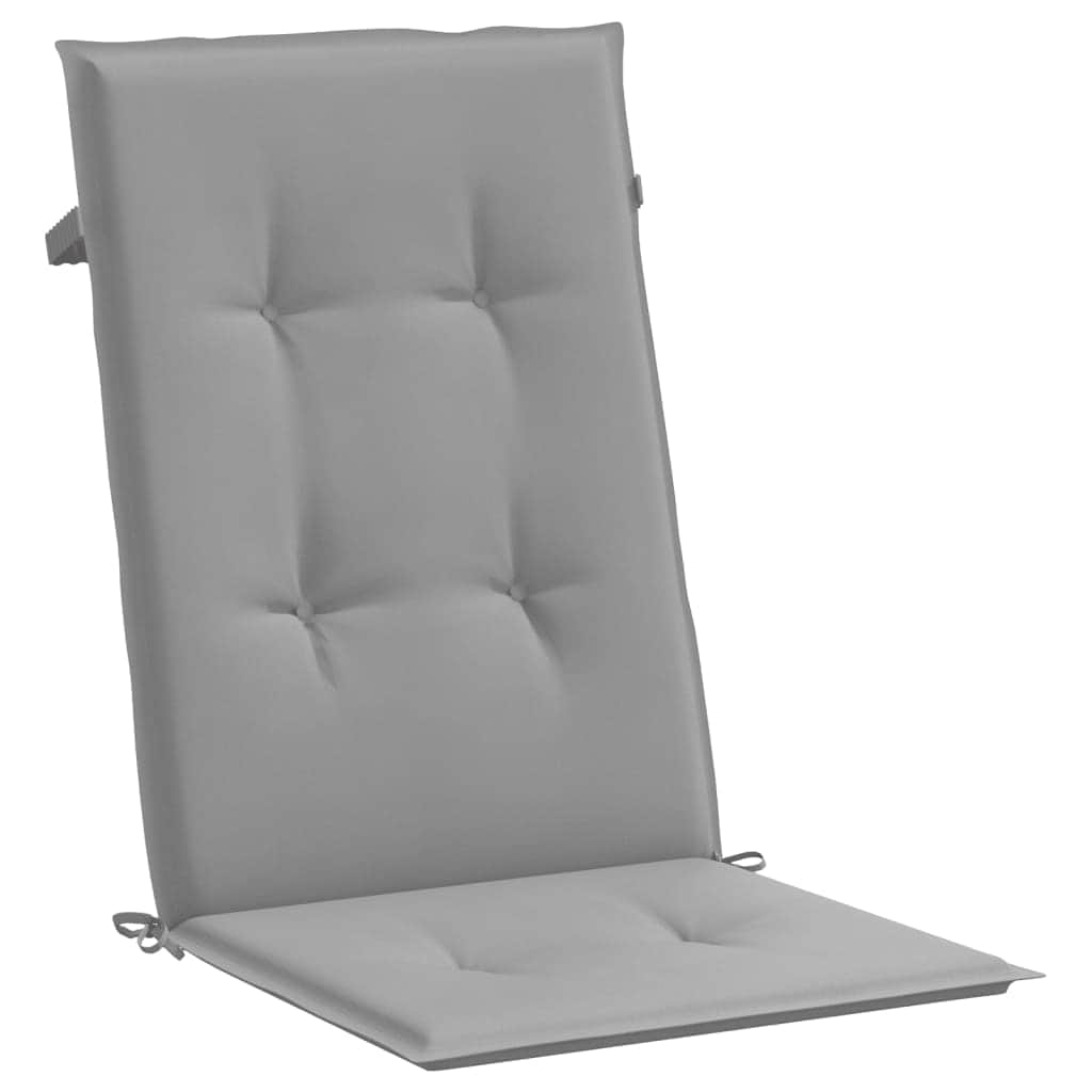 Grey colour - Stylish Garden Chair Cushions 4 pcs Grey
