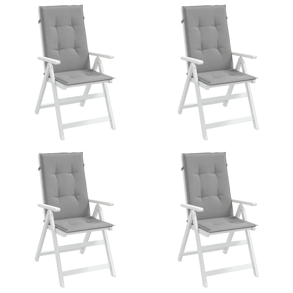 Stylish Garden Chair Cushions 4 pcs Grey