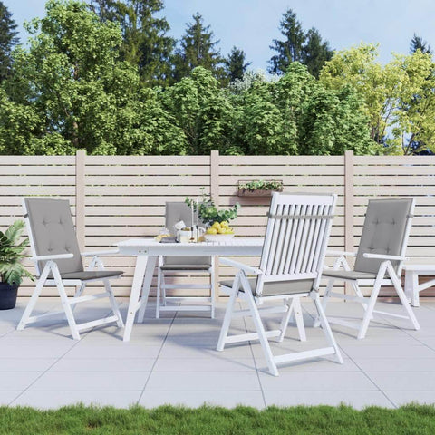 Stylish Garden Chair Cushions 4 pcs Grey