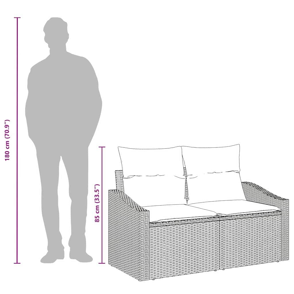Stylish Garden Sofa with Cushion 123 Garden Gathering Urban Style