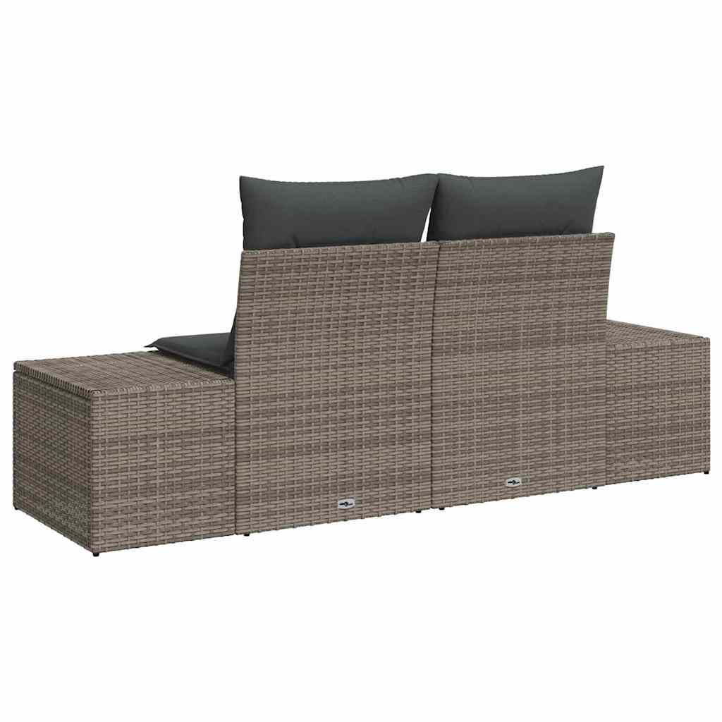 Stylish Garden Sofa with Cushion Grey Garden Gathering Urban Style