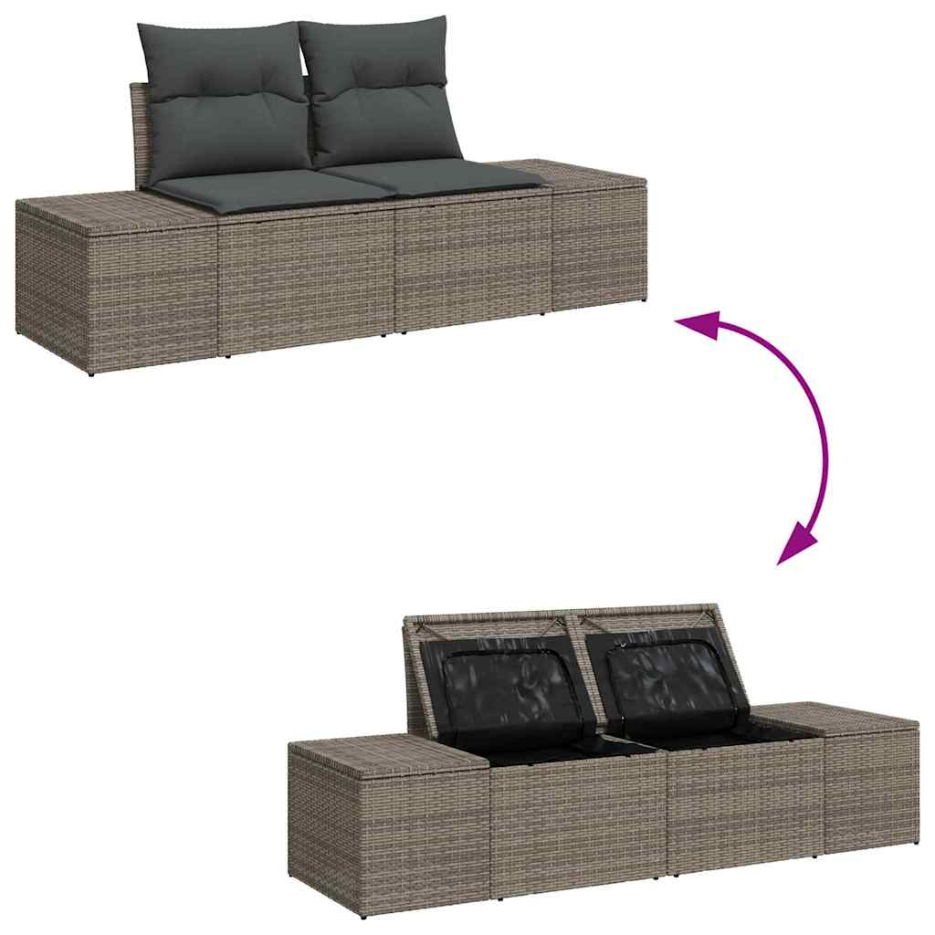 Stylish Garden Sofa with Cushion Grey Garden Gathering Urban Style