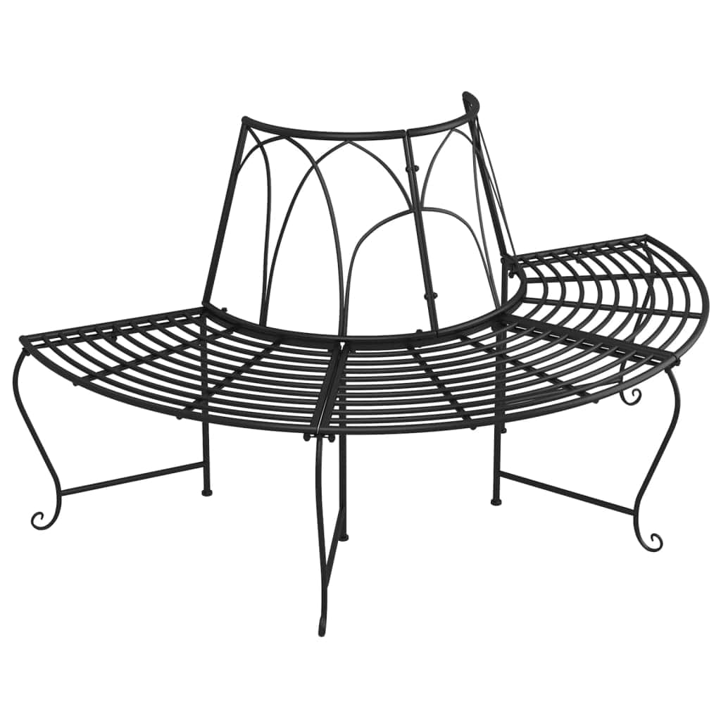 Stylish Half Round Tree Bench 159 Living Space Upgrade Garden Leisure