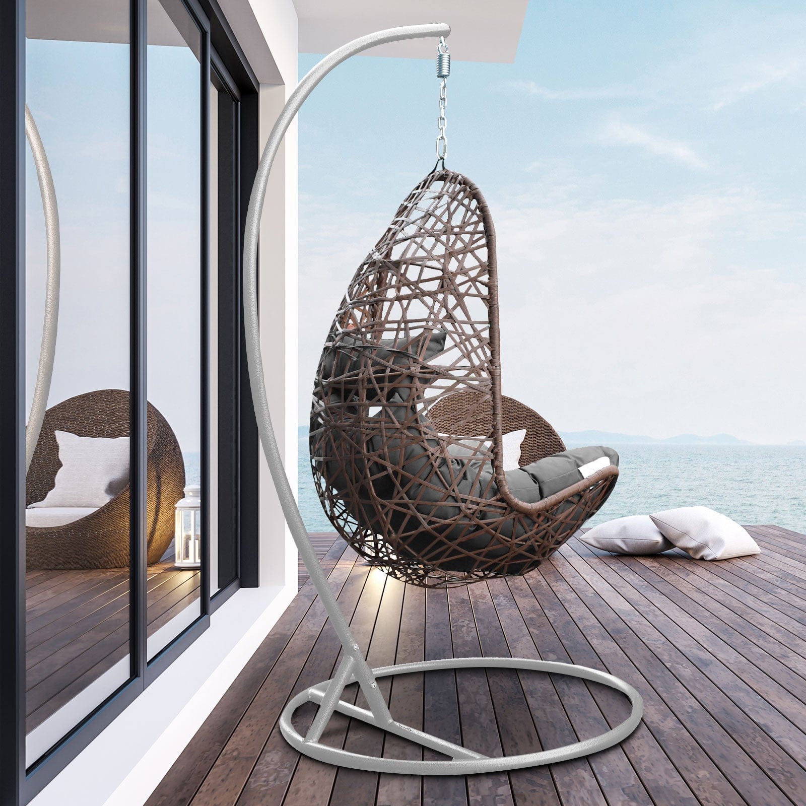 Stylish hanging basket design Egg Chair with Outdoor Furniture - photo 18