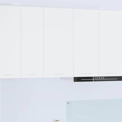 Stylish Hanging Cabinet Riga White Engineered Wood - Durable