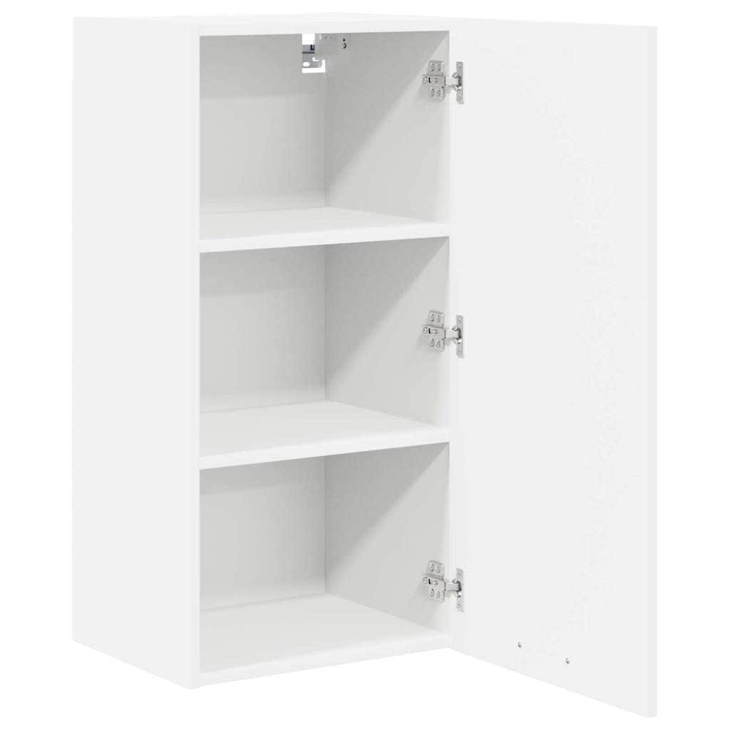 Stylish Hanging Cabinet Riga White Engineered Wood - Durable