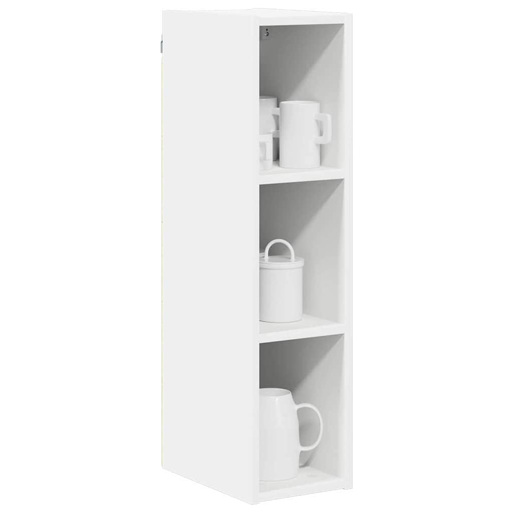 Stylish Hanging Cabinet Riga White Engineered Wood - Home Dacor