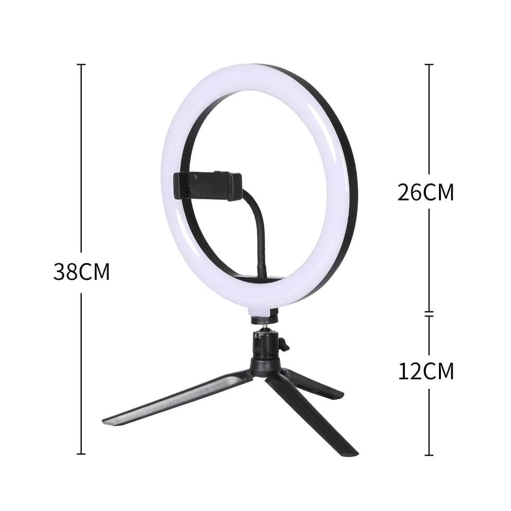 Stylish LED Ring Light with Tripod Stand Phone