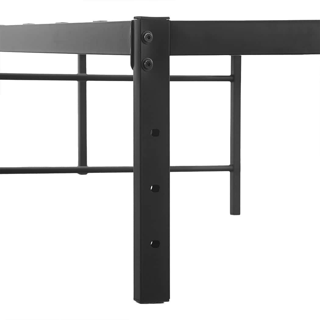 Stylish Metal Bed Frame Heavy Duty Storage Space  Easy Assembly