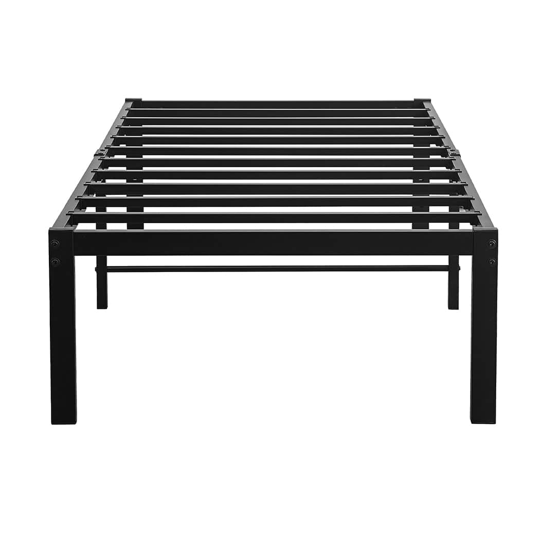 Stylish Metal Bed Frame Heavy Duty Storage Space  Easy Assembly
