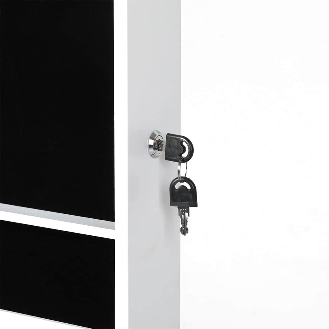 Stylish Mirror Jewellery Cabinet Touch  Foldable Function Classic