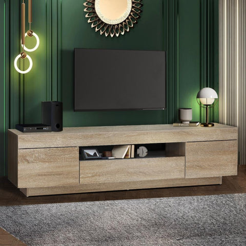 Stylish Natural Storage Entertainment Unit