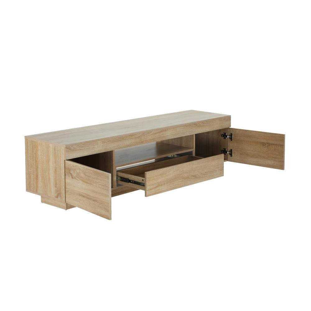 Stylish Natural Storage Entertainment Unit