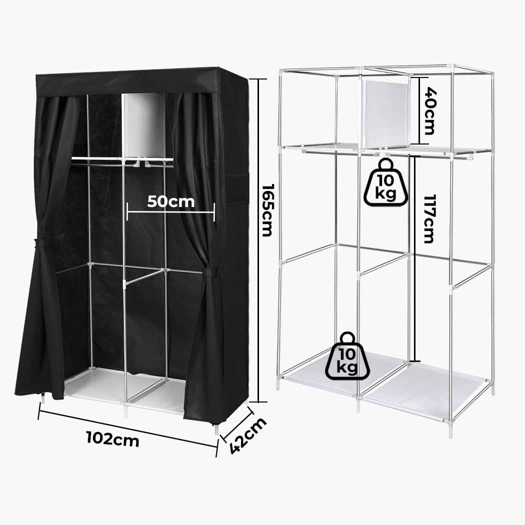 Stylish Portable Closet Wardrobe Organizers 102CM  Space-Saving