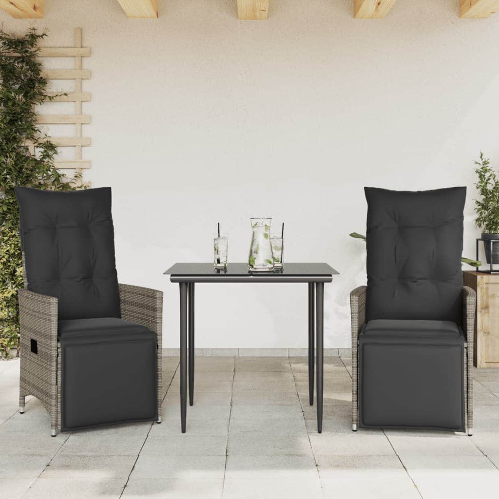 Stylish Reclining Garden Chairs 2 pcs Indoor Outdoor Use Essentials