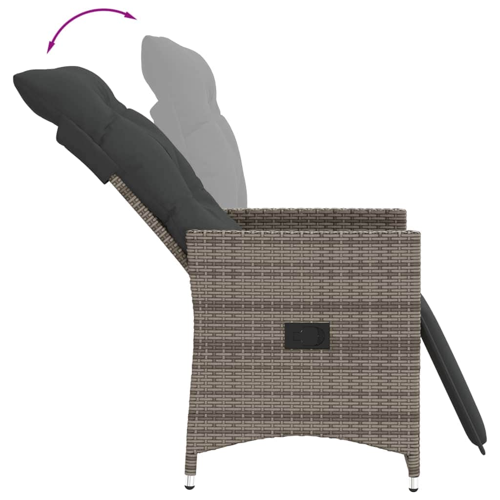 Stylish Reclining Garden Chairs 2 pcs Indoor Outdoor Use Essentials