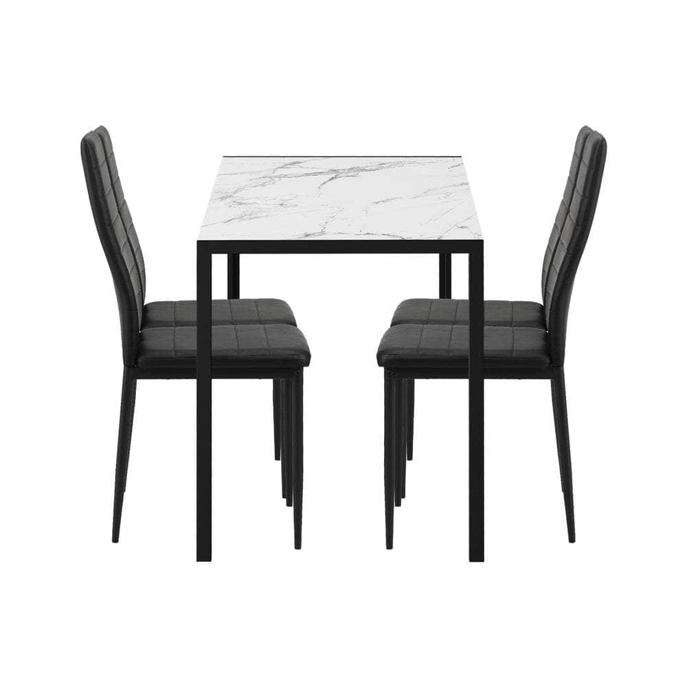 Stylish Rectangle Dining Table with Dining Chairs Wooden