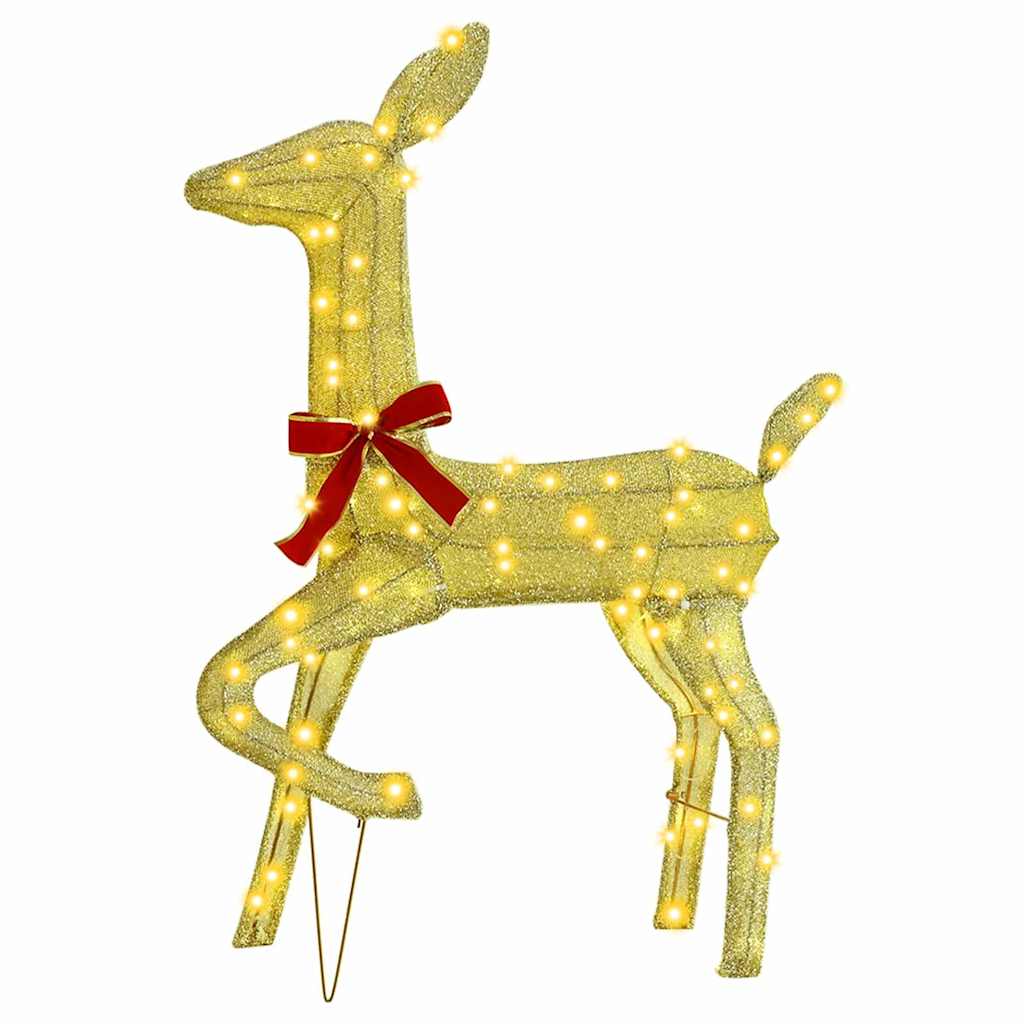 Stylish Reindeer Family 3 pcs Warm white Fabric - Sleek Modern Look | White colour
