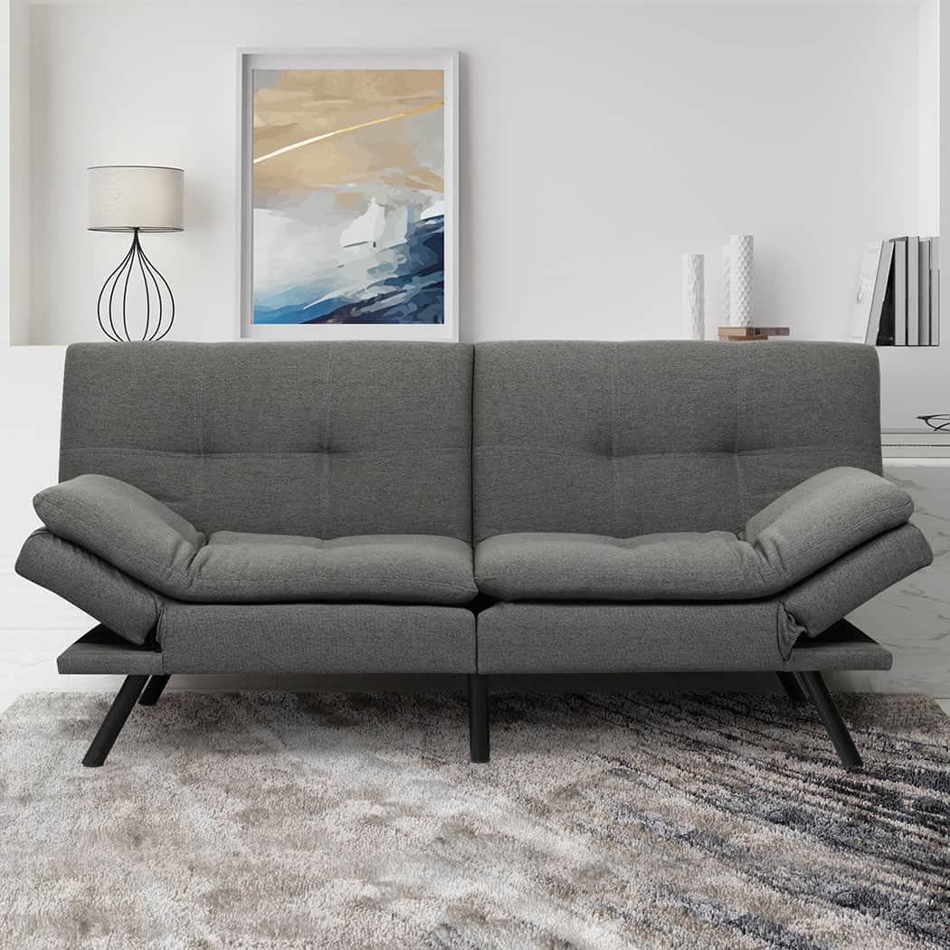 Stylish Sofa Bed Futon Recliner Lounge  Scandi Inspired Design