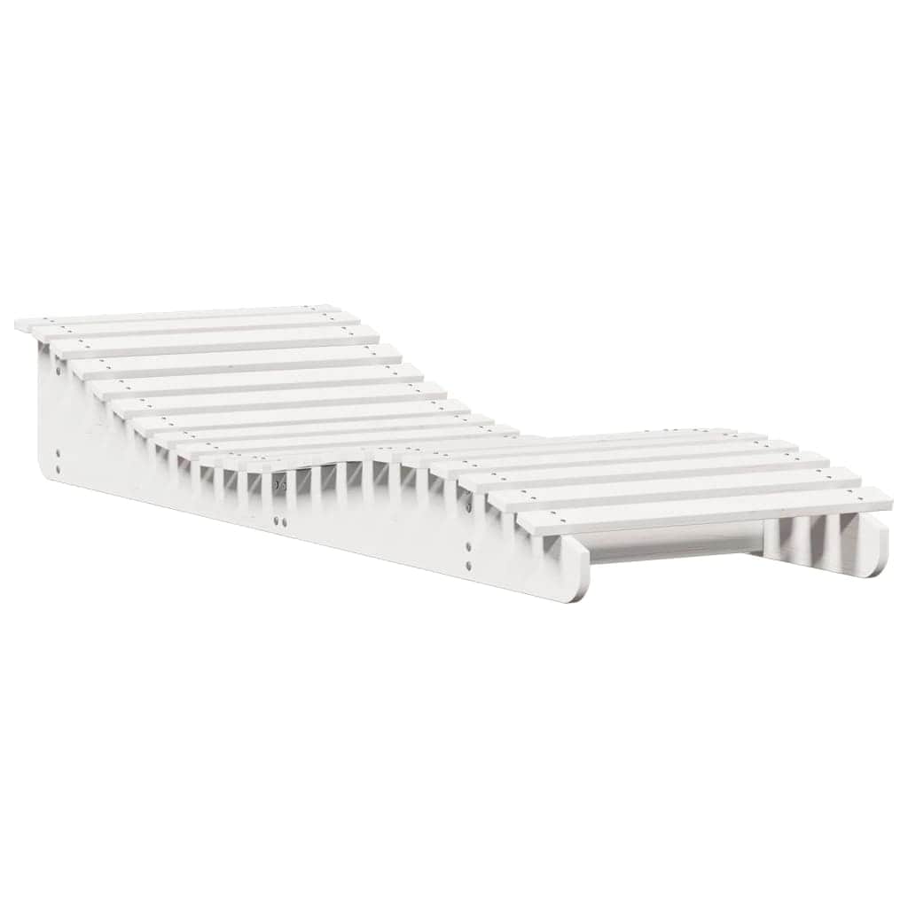 Stylish Sun Lounger White 205x70x31 5 Patio Setup Urban Style
