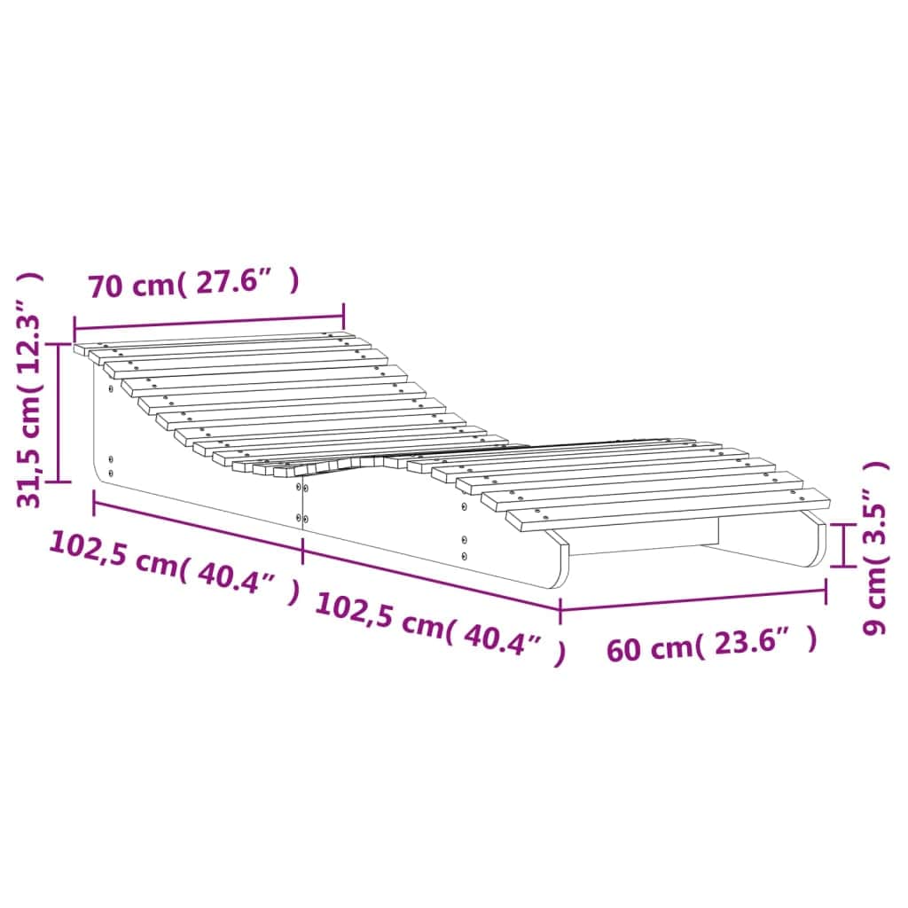 Stylish Sun Lounger White 205x70x31 5 Patio Setup Urban Style