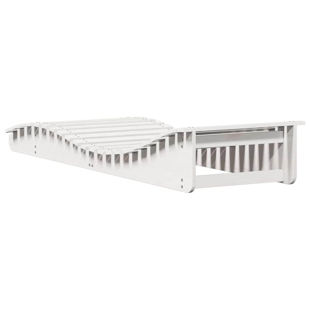 Stylish Sun Lounger White 205x70x31 5 Patio Setup Urban Style
