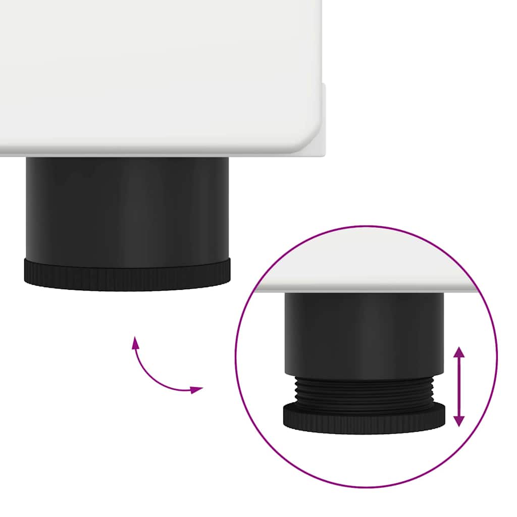 Stylish TV Cabinet with Drawer White Engineered wood - High Quality