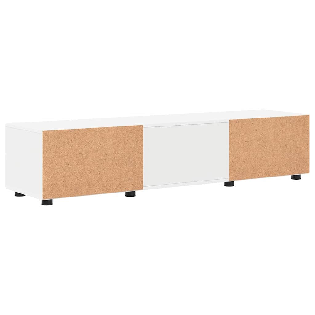 Stylish TV Cabinet with Drawer White Engineered wood - High Quality