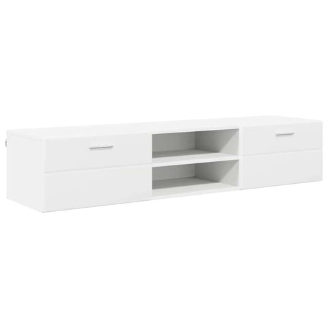 Stylish TV Cabinet with Drawer White Engineered wood - High Quality