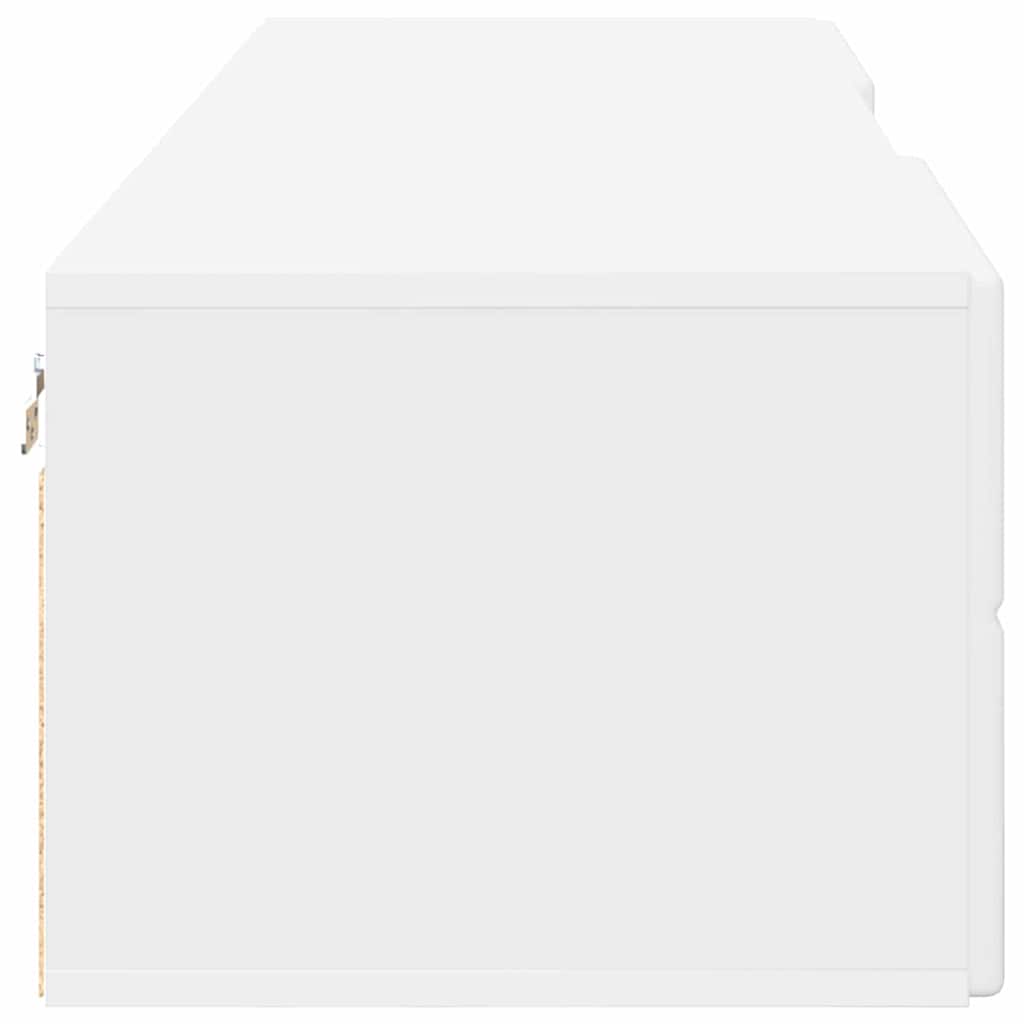 Stylish TV Cabinet with Drawer White Engineered wood - High Quality