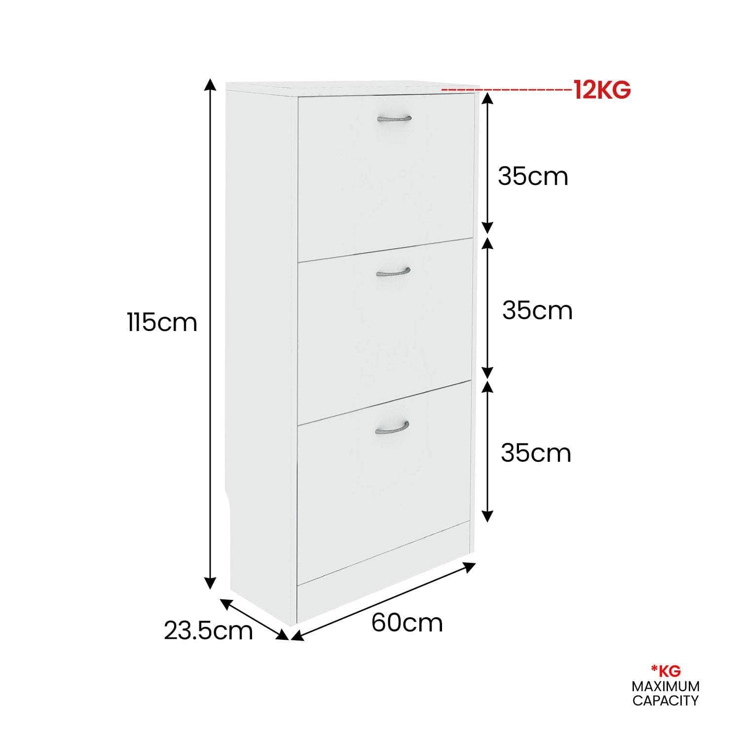 Stylish White Shoe Cabinet for Organized Storage