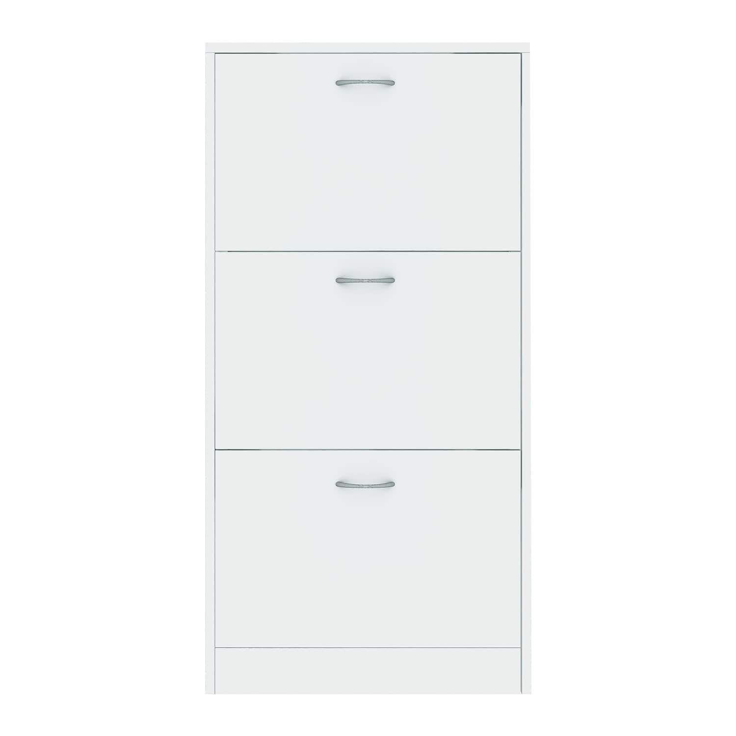 Stylish White Shoe Cabinet for Organized Storage
